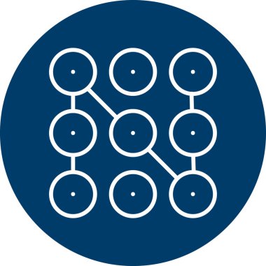 Desen ağ simgesi basit illüstrasyon