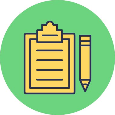 Envanter Listesi web simgesi basit illüstrasyon