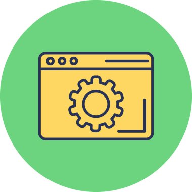 seo modern simgesinin vektör illüstrasyonu