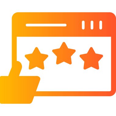 Modern simge, vektör illüstrasyonunu gözden geçir