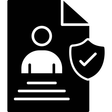 User logo an Data, simple icon for web page  