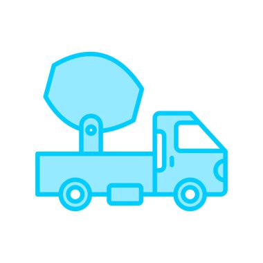 Kamyon soyut simge vektör çizimi