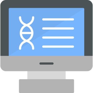 dna. Web simgesi basit illüstrasyon