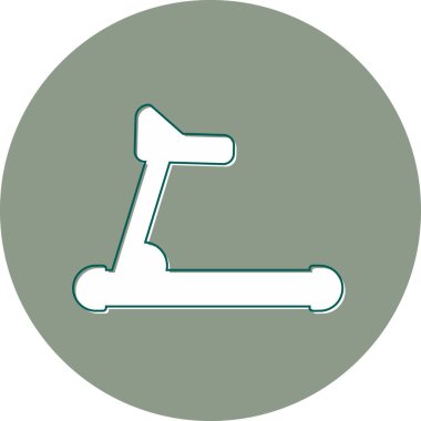 koşu bandı simgesi vektör çizimi