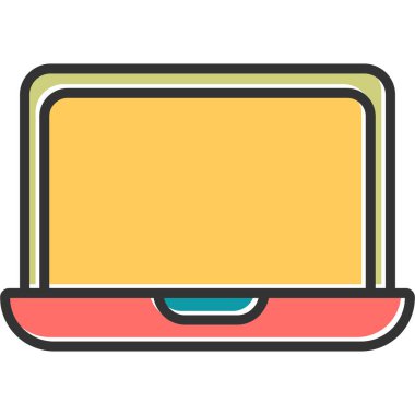 Bilgisayar. Web simgesi basit illüstrasyon