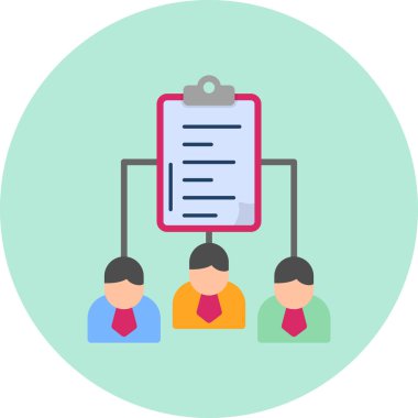 vector illustration of project management modern icon in design