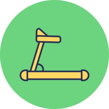 koşu bandı simgesi vektör çizimi