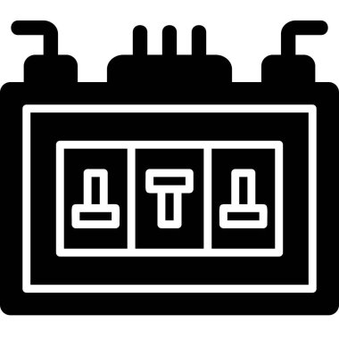 Sigorta Kutusu modern simgesi, vektör illüstrasyonu