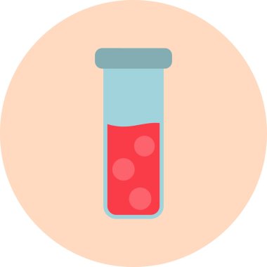 test tübü web simgesi basit tasarım