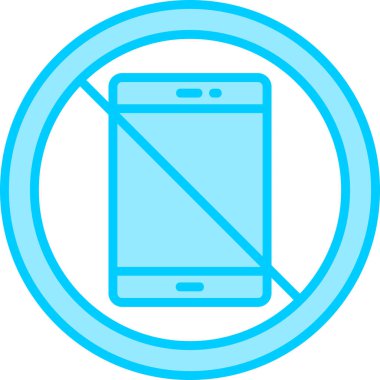 Cep telefonu simgesi, vektör illüstrasyonu