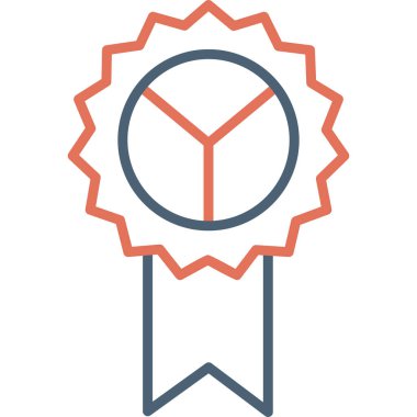 Rozet. Web simgesi basit illüstrasyon