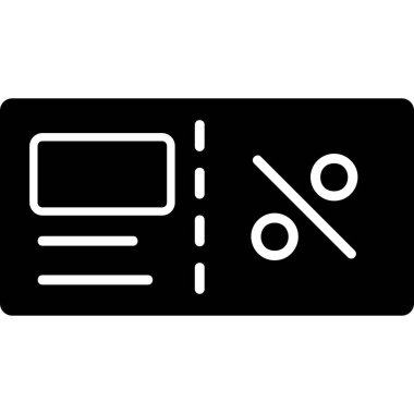 Faturacı Kara Cuma ikon vektör illüstrasyonu