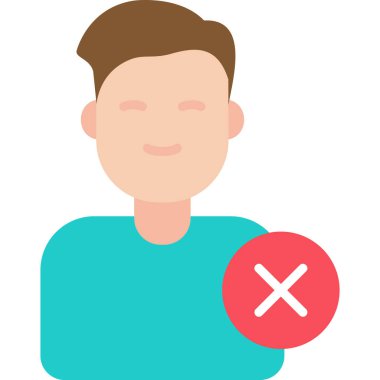 kullanıcı. Web simgesi basit illüstrasyon