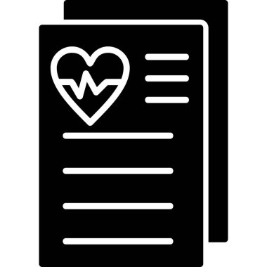 Belge simgesinin vektör illüstrasyonu