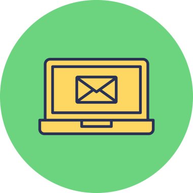 ileti ikonu vektör illüstrasyonu