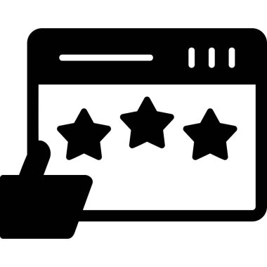 Modern simge, vektör illüstrasyonunu gözden geçir