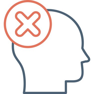 Yanlış düşünüyorsun modern simge vektör illüstrasyonu