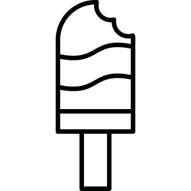 dondurma. düz tasarım 