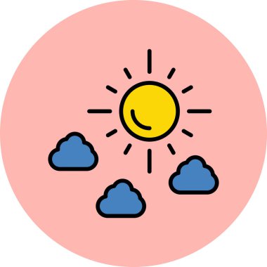 Güneş Simgesi Vektör illüstrasyonu