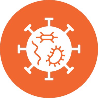 Virus icon modern vector illustration 