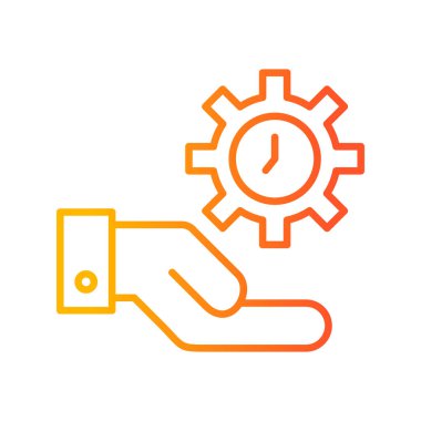 vector illustration of time management modern icon in design