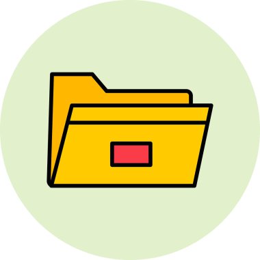 folder icon, web simple illustration