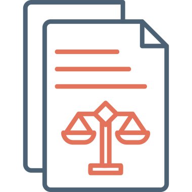 Belge simgesinin vektör illüstrasyonu