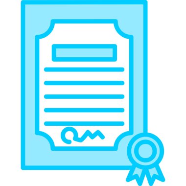 Sertifika. Web simgesi basit tasarım 