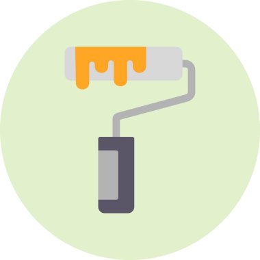 boya silindiri vektör illüstrasyonu