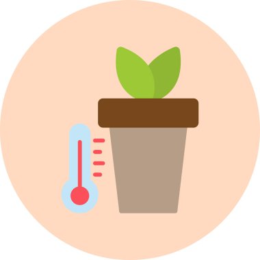 Sıcaklık web simgesi vektör illüstrasyonu