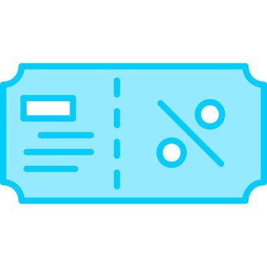 Bilet. Web simgesi basit illüstrasyon