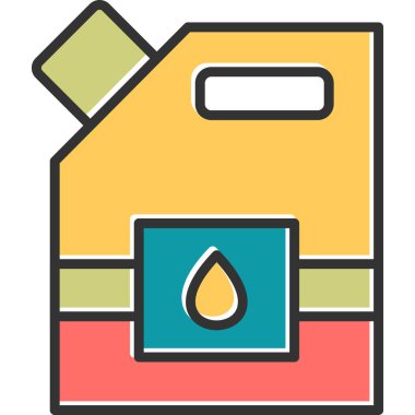 Bir bitki simgesinin vektör illüstrasyonu