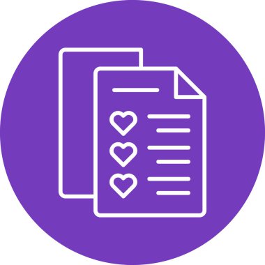 Kalp simgesinin vektör illüstrasyonu