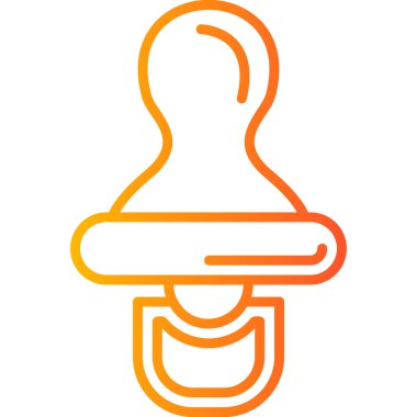 Emzik simgesi vektör çizimi