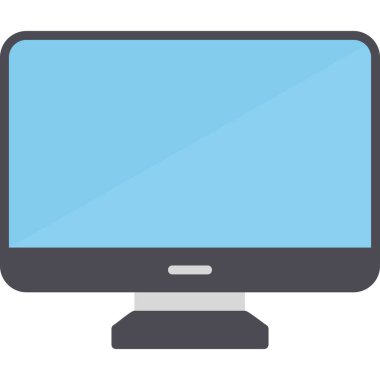 Bilgisayar modern simgesinin vektör illüstrasyonu