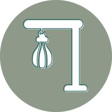 Kum torbası modern simge, vektör illüstrasyonu