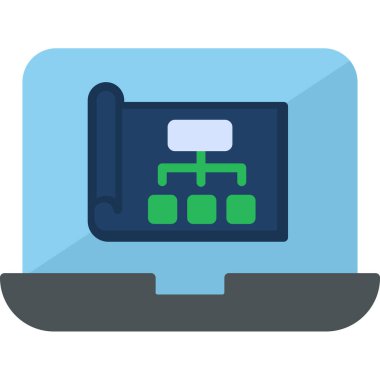 Şablon simgesinin vektör illüstrasyonu