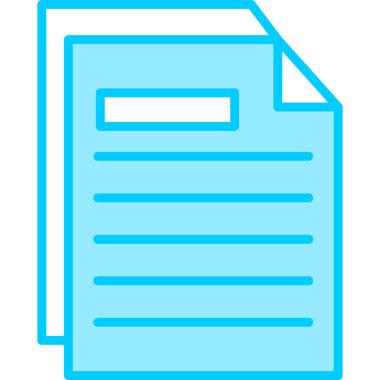 Belge simgesinin vektör illüstrasyonu