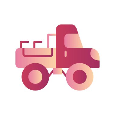 Kamyon soyut simge vektör çizimi