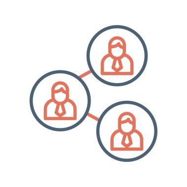 Abstract vector illustration of team work