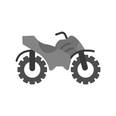 Quad icon, simple illustration of bike