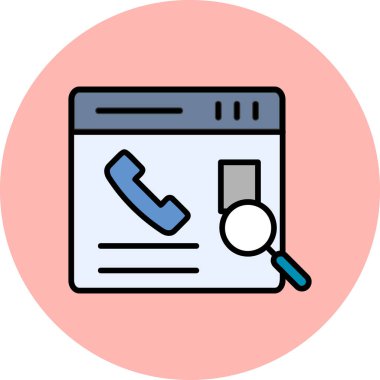 Kişi Arama web vektör simgesi