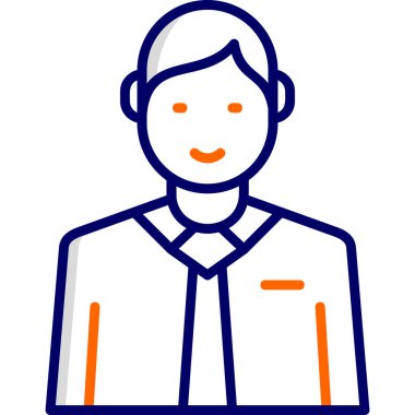 internet user, graphic man logo, simple icon for web page 