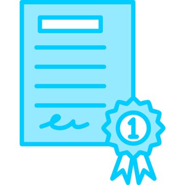 Sertifika. Web simgesi basit tasarım 