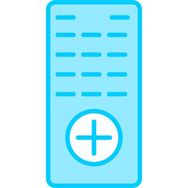 Uzaktan kumandalı vektör çizimi. Web simgesi