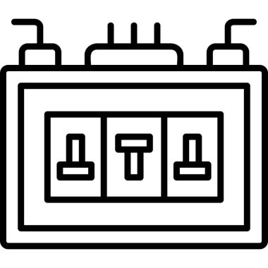 Sigorta Kutusu modern simgesi, vektör illüstrasyonu