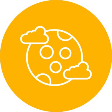 Ayın soyut web renk çizimi  