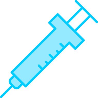 Şırınga. Web simgesi basit illüstrasyon