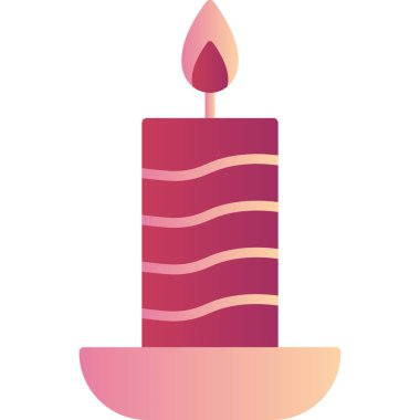 Mum simgesi vektör illüstrasyonu