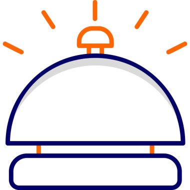 Bell masası. Web simgesi basit tasarım